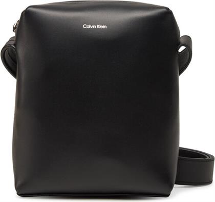 ΤΣΑΝΤΑΚΙ CK PREMIUM LEATHER REPORTER S K50K512887 ΜΑΥΡΟ CALVIN KLEIN