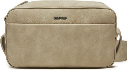 ΤΣΑΝΤΑΚΙ CK REFINED CAMERA BAG NUBUCK K50K512748 ΜΠΕΖ CALVIN KLEIN