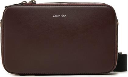 ΤΣΑΝΤΑΚΙ CK SLEEK CAMERA BAG K50K512750 ΚΑΦΕ CALVIN KLEIN