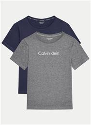 ΣΕΤ 2 T-SHIRTS G80G800722 ΓΚΡΙ REGULAR FIT CALVIN KLEIN UNDERWEAR