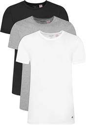 ΣΕΤ 3 T-SHIRTS LV00NB4051 ΕΓΧΡΩΜΟ REGULAR FIT CALVIN KLEIN UNDERWEAR