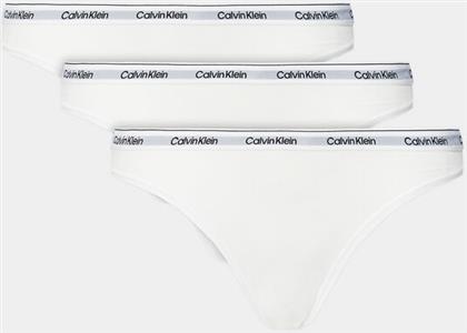 ΣΕΤ 3 ΤΕΜΑΧΙΑ ΣΛΙΠ ΚΛΑΣΙΚΑ 000QD5207E ΛΕΥΚΟ CALVIN KLEIN UNDERWEAR