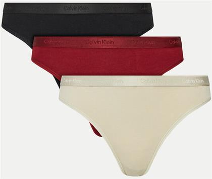 ΣΕΤ 3 ΤΕΜΑΧΙΑ ΣΛΙΠ ΚΛΑΣΙΚΑ BIKINI 3PK 000QD5243E ΕΓΧΡΩΜΟ CALVIN KLEIN UNDERWEAR