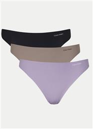 ΣΕΤ 3 ΤΕΜΑΧΙΑ ΣΤΡΙΝΓΚ 000QD3558E ΕΓΧΡΩΜΟ CALVIN KLEIN UNDERWEAR