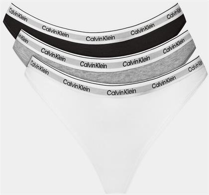 ΣΕΤ 3 ΤΕΜΑΧΙΑ ΣΤΡΙΝΓΚ 000QD5209E ΕΓΧΡΩΜΟ CALVIN KLEIN UNDERWEAR