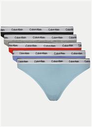 ΣΕΤ 5 ΖΕΥΓΑΡΙΑ ΣΤΡΙΝΓΚ 000QD5221E ΕΓΧΡΩΜΟ CALVIN KLEIN UNDERWEAR