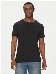 T-SHIRT HENLEY LV00NM2803 ΜΑΥΡΟ REGULAR FIT CALVIN KLEIN UNDERWEAR