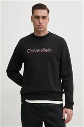 ΒΑΜΒΑΚΕΡΗ ΜΠΛΟΥΖΑ ΧΡΩΜΑ: ΜΑΥΡΟ, K10K114265 CALVIN KLEIN