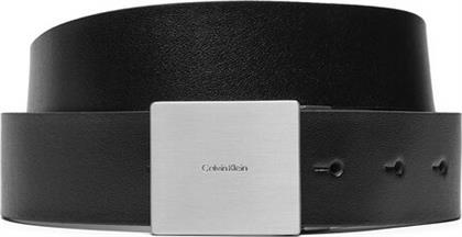 ΖΩΝΗ ΑΝΔΡΙΚΗ ADJ CASUAL PLAQUE 35MM K50K512660 ΜΑΥΡΟ CALVIN KLEIN