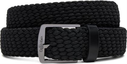 ΖΩΝΗ ΑΝΔΡΙΚΗ CK CASUAL ELASTIC BRAIDED 35MM K50K512839 ΜΑΥΡΟ CALVIN KLEIN