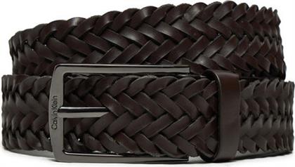 ΖΩΝΗ ΑΝΔΡΙΚΗ CK CASUAL ELONGATED BRAIDED 35MM K50K512655 ΚΑΦΕ CALVIN KLEIN από το MODIVO