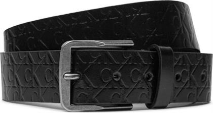 ΖΩΝΗ ΑΝΔΡΙΚΗ CLASSIC FLAT LTHR BELT 35MM AOP K50K511518 ΜΑΥΡΟ CALVIN KLEIN από το MODIVO