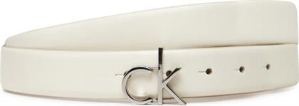 ΖΩΝΗ ΓΥΝΑΙΚΕΙΑ CK BUCKLE BELT 3.0-SMOOTH K60K613156 ΛΕΥΚΟ CALVIN KLEIN