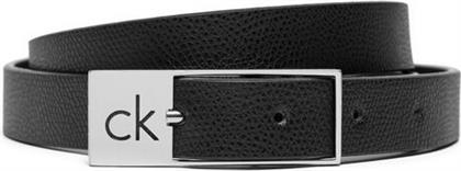 ΖΩΝΗ ΓΥΝΑΙΚΕΙΑ CK CUT SQUARE BUCKLE 2.0-CAVIAR K60K612864 ΜΑΥΡΟ CALVIN KLEIN