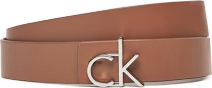 ΖΩΝΗ ΓΥΝΑΙΚΕΙΑ CK LOGO REVERSIBLE BELT 3.0 K60K613074 ΚΑΦΕ CALVIN KLEIN