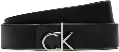 ΖΩΝΗ ΓΥΝΑΙΚΕΙΑ CK LOGO REVERSIBLE BELT 3.0 K60K613074 ΜΑΥΡΟ CALVIN KLEIN