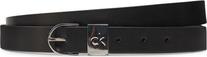 ΖΩΝΗ ΓΥΝΑΙΚΕΙΑ CK LOOP RND BUCKLE 2.5-SMOOTH K60K612936 ΜΑΥΡΟ CALVIN KLEIN