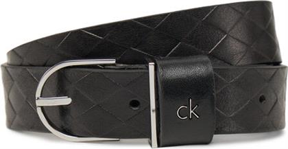 ΖΩΝΗ ΓΥΝΑΙΚΕΙΑ CK METAL ROUND BUCKLE 2.5-BRAID K60K613152 ΜΑΥΡΟ CALVIN KLEIN