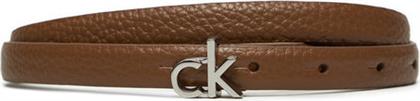 ΖΩΝΗ ΓΥΝΑΙΚΕΙΑ CK THIN BELT 1.5CM PEBBLE K60K612858 ΚΑΦΕ CALVIN KLEIN