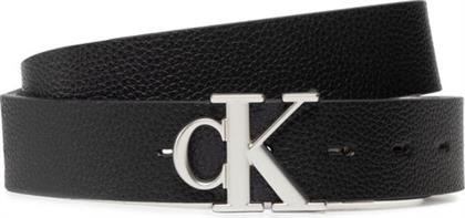 ΖΩΝΗ ΓΥΝΑΙΚΕΙΑ ROUND MONO PLAQUEREY BELT 30MM K60K609835 ΛΕΥΚΟ CALVIN KLEIN