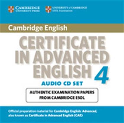 CERTIFICATE IN ADVANCED ENGLISH 4 CD (2) 2008 CAMBRIDGE