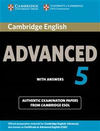 CERTIFICATE IN ADVANCED ENGLISH 5 STUDENT'S BOOK WITH ANSWERS CAMBRIDGE από το GREEKBOOKS