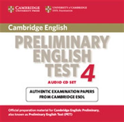 PRELIMINARY ENGLISH TEST 4 CD (2) CAMBRIDGE
