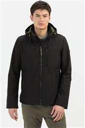 ΑΝΔΡΙΚΟ ΜΠΟΥΦΑΝ SOFTSHELL ΜΕ ΑΠΟΣΠΩΜΕΝΗ ΚΟΥΚΟΥΛΑ REGULAR FIT - C242NOS-430950-9O22 ΜΑΥΡΟ CAMEL