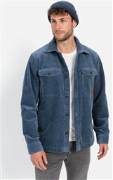 ΑΝΔΡΙΚΟ ΚΟΤΛΕ OVERSHIRT ΜΕ ΤΣΕΠΕΣ RELAXED FIT - C242-409387-4S87 ΜΠΛΕ ΣΚΟΥΡΟ CAMEL