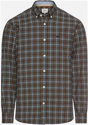 ΑΝΔΡΙΚΟ ΠΟΥΚΑΜΙΣΟ BUTTON DOWN ΜΕ ΚΑΡΟ ΣΧΕΔΙΟ ΚΑΙ ΤΣΕΠΗ ΜΕ ΛΟΓΟΤΥΠΟ REGULAR FIT - C252-409111-6S11 ΜΠΛΕ CAMEL