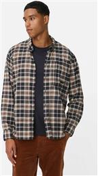 ΑΝΔΡΙΚΟ ΠΟΥΚΑΜΙΣΟ BUTTON DOWN ΜΕ ΚΑΡΟ ΣΧΕΔΙΟ ΚΑΙ ΤΣΕΠΗ ΜΕ ΛΟΓΟΤΥΠΟ REGULAR FIT - C252-409113-6S13 ΚΑΦΕ CAMEL