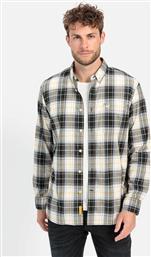 ΑΝΔΡΙΚΟ ΠΟΥΚΑΜΙΣΟ BUTTON DOWN ΜΕ ΚΑΡΟ ΣΧΕΔΙΟ REGULAR FIT - C242-409111-4S11 ΜΑΥΡΟ CAMEL