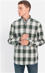 ΑΝΔΡΙΚΟ ΠΟΥΚΑΜΙΣΟ BUTTON DOWN ΜΕ ΚΑΡΟ ΣΧΕΔΙΟ REGULAR FIT - C242-409111-4S11 ΠΡΑΣΙΝΟ CAMEL