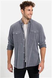 ΑΝΔΡΙΚΟ ΠΟΥΚΑΜΙΣΟ BUTTON DOWN ΜΕ ΒΕΛΟΥΔΙΝΗ ΥΦΗ REGULAR FIT - C242-409141-4S41 ΜΠΛΕ ΣΚΟΥΡΟ CAMEL