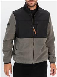 ΦΟΥΤΕΡ ΖΑΚΕΤΑ FULL ZIP METERIAL MIX CAMEL