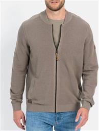 ΠΛΕΚΤΗ ΖΑΚΕΤΑ FULL ZIP CAMEL