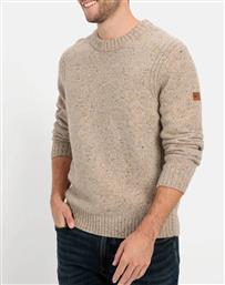 ΠΛΕΚΤΟ PULLOVER CREWNECK CAMEL