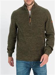 ΠΛΕΚΤΟ PULLOVER TROYER HALF ZIP CAMEL