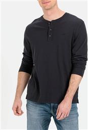 T-SHIRT M.M. HENLEY BASIC CAMEL