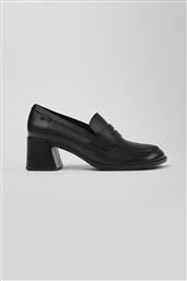 ΓΥΝΑΙΚΕΙΑ ΔΕΡΜΑΤΙΝΑ LOAFERS ''KORA'' - K201798-001 ΜΑΥΡΟ CAMPER