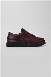 ΓΥΝΑΙΚΕΙΑ ΔΕΡΜΑΤΙΝΑ SNEAKERS ΜΕ ΚΟΡΔΟΝΙΑ ''RUNNER UP'' - K200508-097 ΜΠΟΡΝΤΟ CAMPER