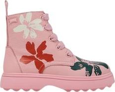 ΠΑΙΔΙΚΑ ΜΠΟΤΑΚΙΑ TWINS ΓΙΑ ΚΟΡΙΤΣΙΑ PINK FLOWERS (ΜΕΓΕΘΗ 26-33) - ΠΟΛΥΧΡΩΜΟ CAMPER