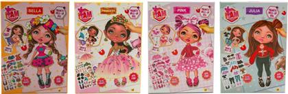 CAN IAM ΜΑΓΝΗΤΙΚΟ ΣΕΤ DRESS UP DOLL-4 ΣΧΕΔΙΑ-1ΤΜΧ (IAM23252)