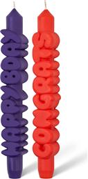 ΣΕΤ ΚΕΡΙΩΝ B-DAY SET 23 CM 2-PACK ΧΡΩΜΑ: ΠΟΛΥΧΡΩΜΟ CANDLEHAND