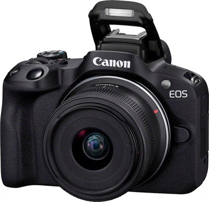 ΦΩΤΟΓΡΑΦΙΚΗ ΜΗΧΑΝΗ MIRRORLESS EOS R50 ΦΑΚΟΣ RF-S 18-45MM F4.5-6.3 IS STM - ΜΑΥΡΟ CANON