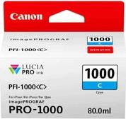 ΜΕΛΑΝΙ INKJET PFI1000C CYAN ΜΕ OEM:0547C001 CANON