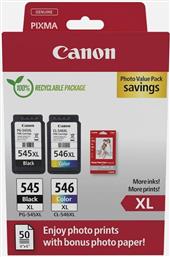 ΜΕΛΑΝΙ INKJET PG-545XL/CL-546XL PHOTO VALUE (8286B011) (CANPG-545XLPV) CANON