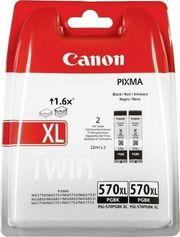 ΜΕΛΑΝΙ INKJET PGI-570BKXL BLACK TWIN PACK ΜΕ OEM:0318C007AA CANON