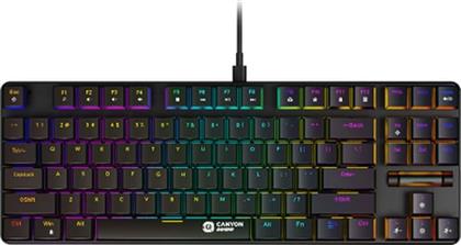 COMETSTRIKE GK-50 GAMING ΕΝΣΥΡΜΑΤΟ ΠΛΗΚΤΡΟΛΟΓΙΟ RGB (US) - ΜΑΥΡΟ CANYON