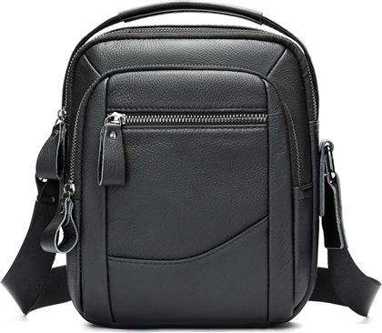 ΔΕΡΜΑΤΙΝΗ ΑΝΔΡΙΚΗ ΤΣΑΝΤΑ ΩΜΟΥ 6000 BLACK CARDINAL